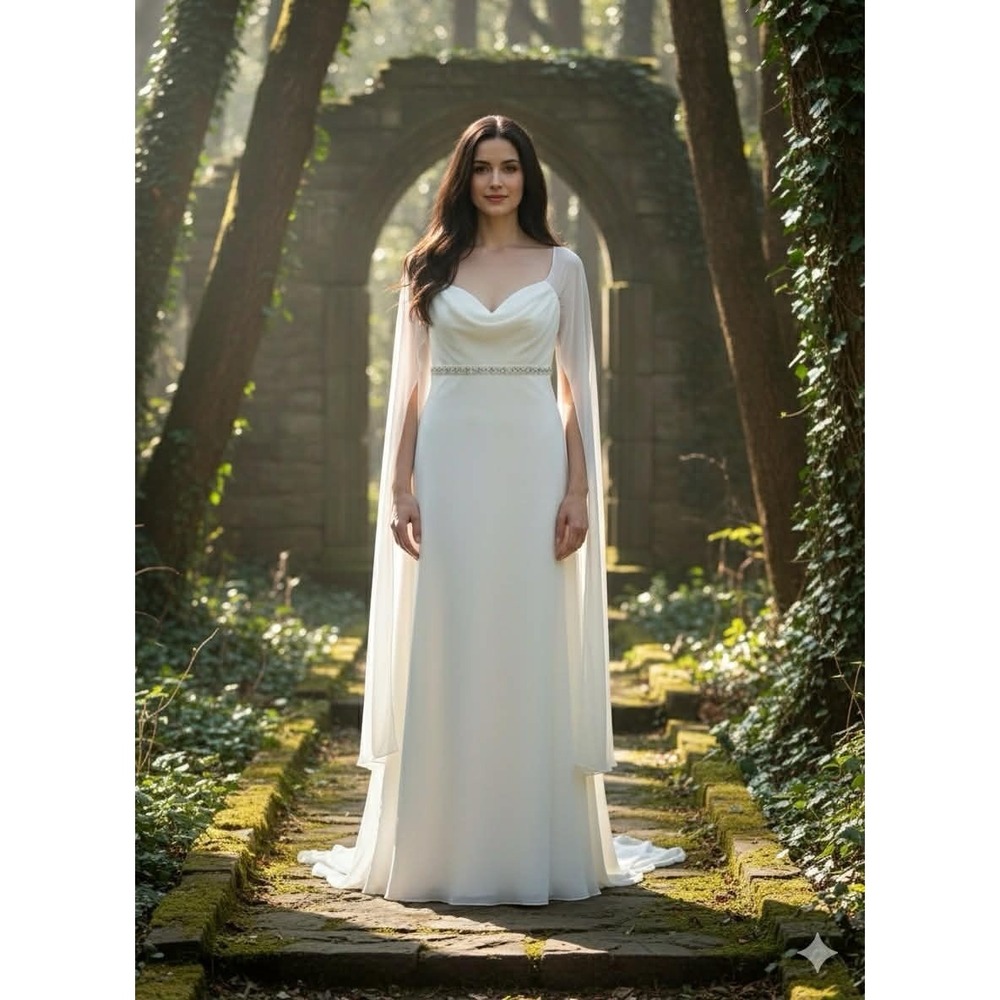 Jim Hjelm Visions Wedding Dress Size 14  Ivory